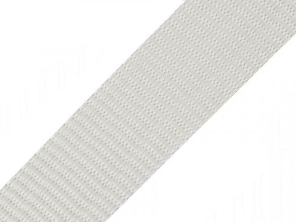 Gurtband Uni 40 mm breit Hellgrau